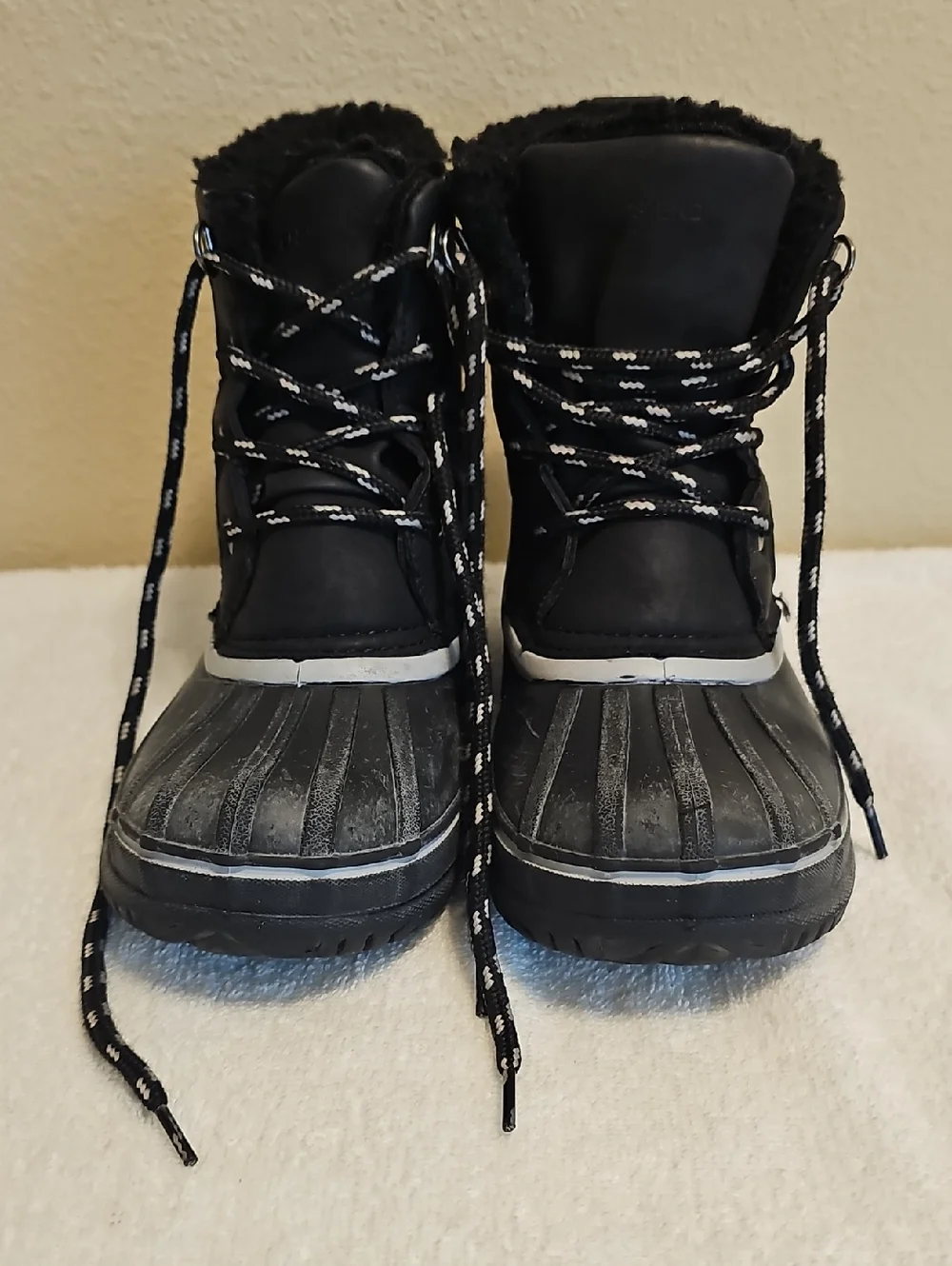 Lands' End Black Kids Winter Rain & Snow Boots